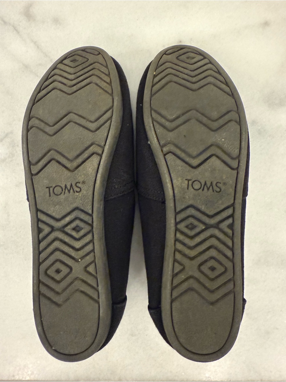 TOMS Women's Alpargata Canvas Slip-On Flats BLACK SIZE 7.5 - Picture 6 of 6